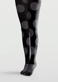 Viken Plan Black-gray polka dots Tights Hosiery Pantyhose