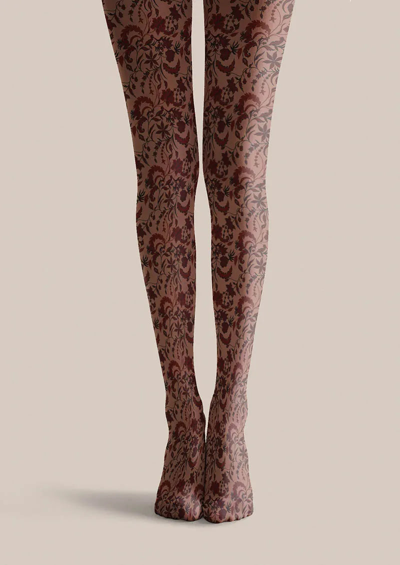 Viken Plan Floral pattern Vintage Petals Tights Hosiery Pantyhose