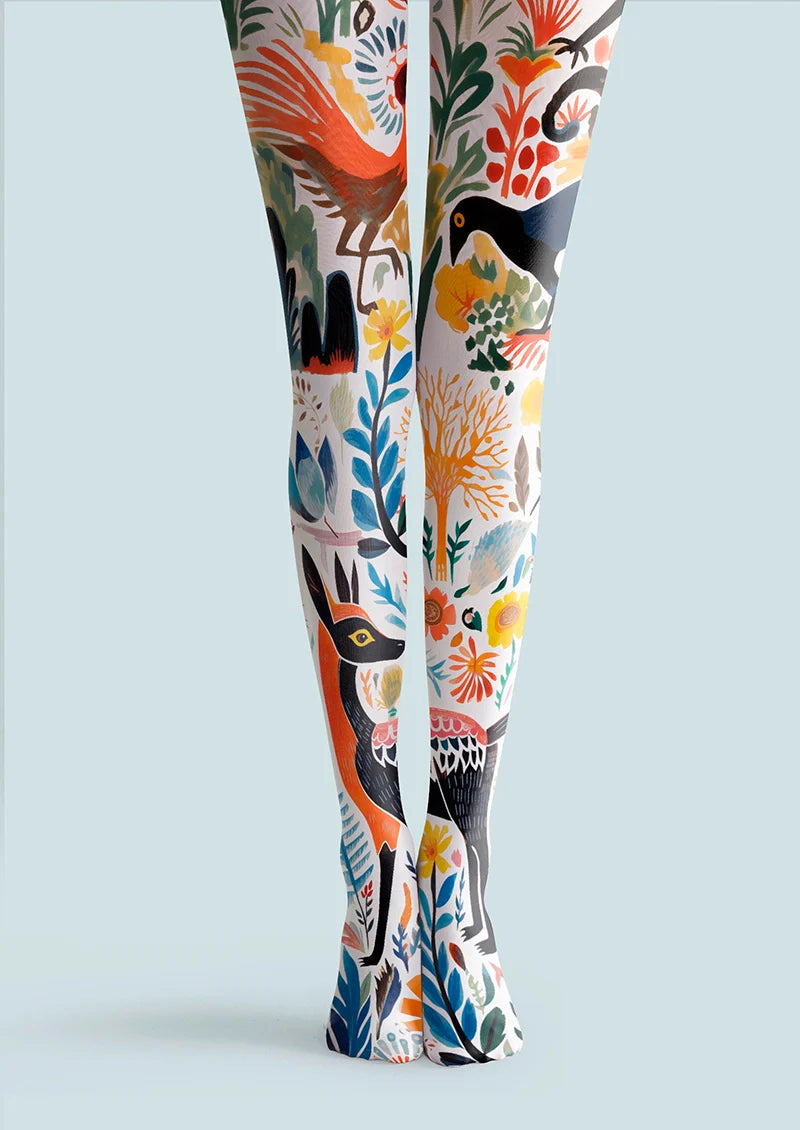 Viken Plan Fantasy Forest Tights Hosiery Pantyhose