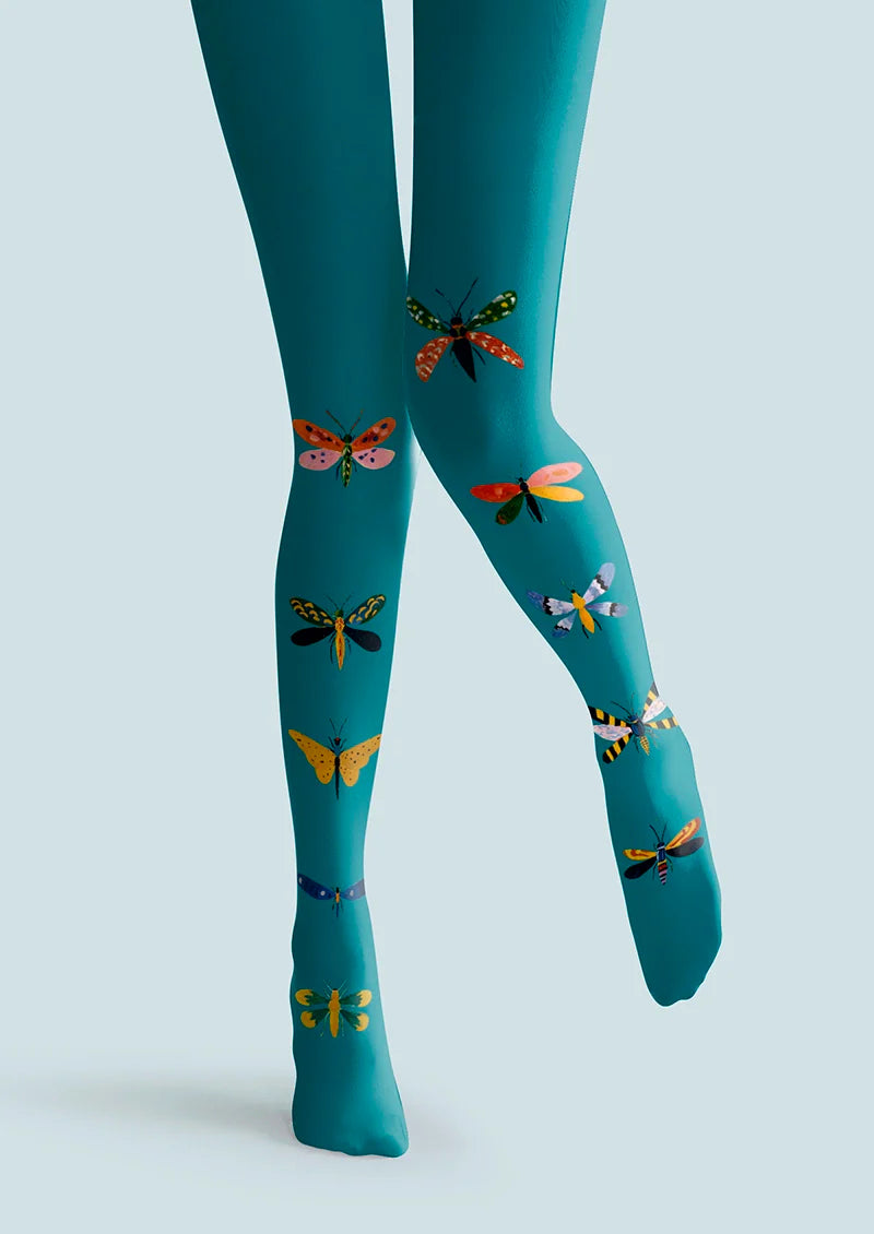 Viken Plan Prism-Butterfly Spectrum Tights Hosiery Pantyhose