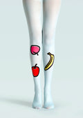 Viken Plan Fun art Print Tights Cute Pantyhose/Tights [Fun fruits]