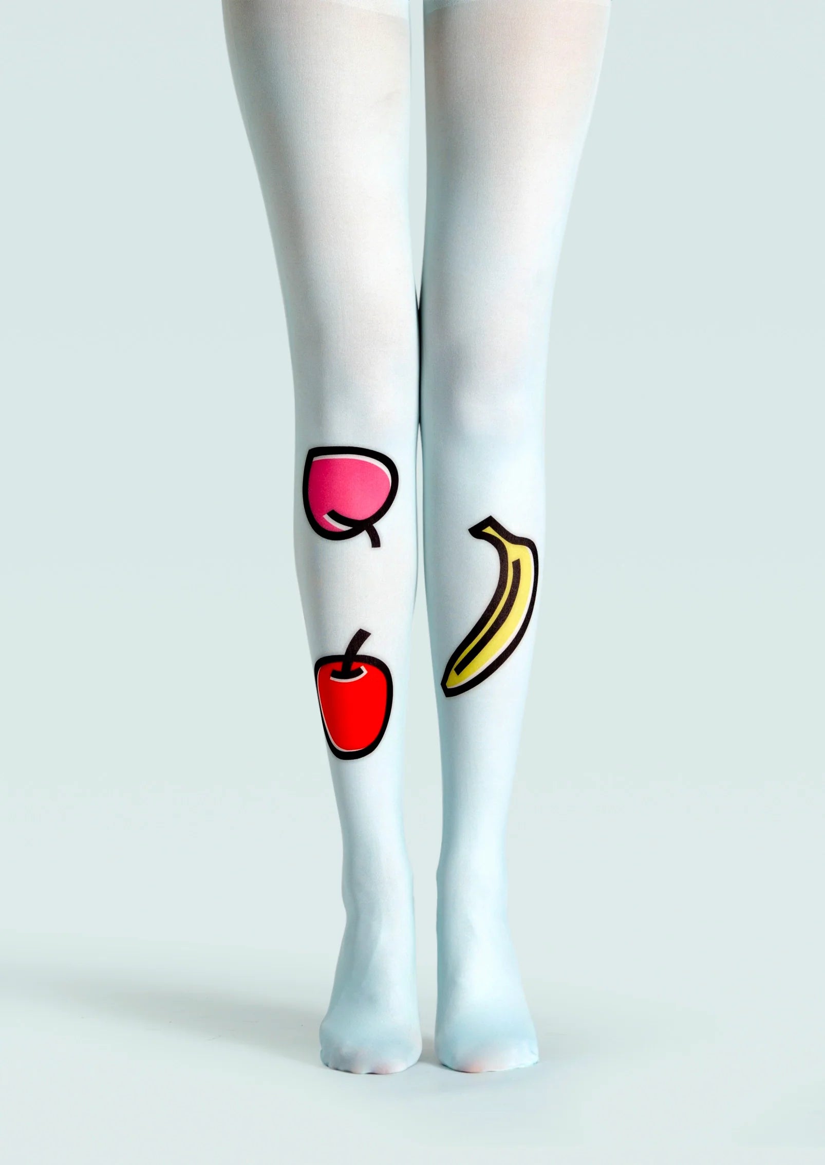 Viken Plan Fun art Print Tights Cute Pantyhose/Tights [Fun fruits]