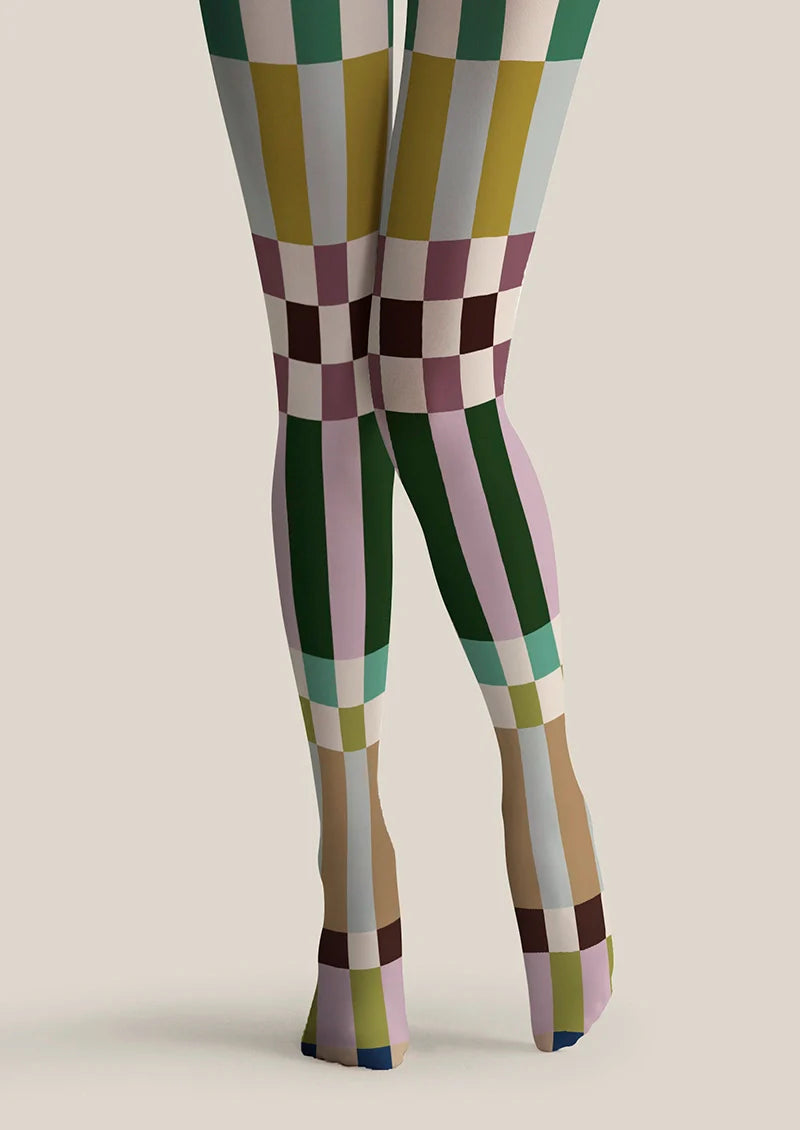 Viken Plan Classic Tartan checked Tights Hosiery Pantyhose