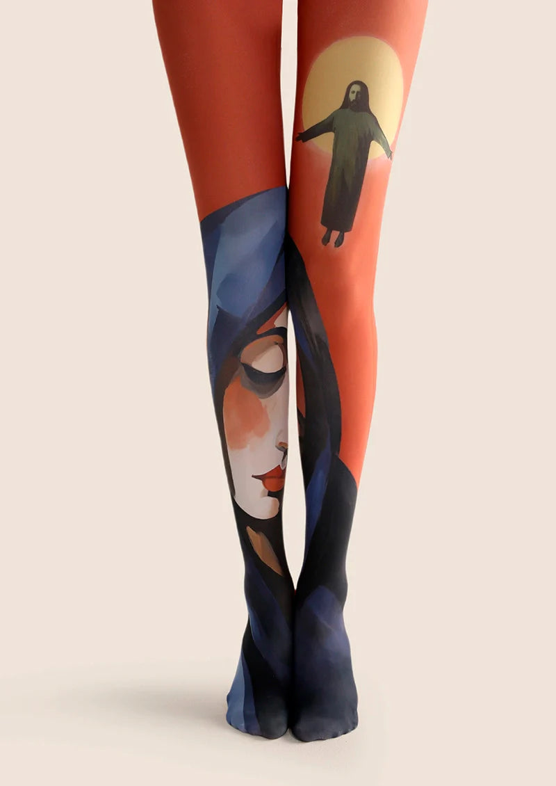 Viken Plan Art Print Tights Personality Pantyhose/Tights [Biblical inspiration]
