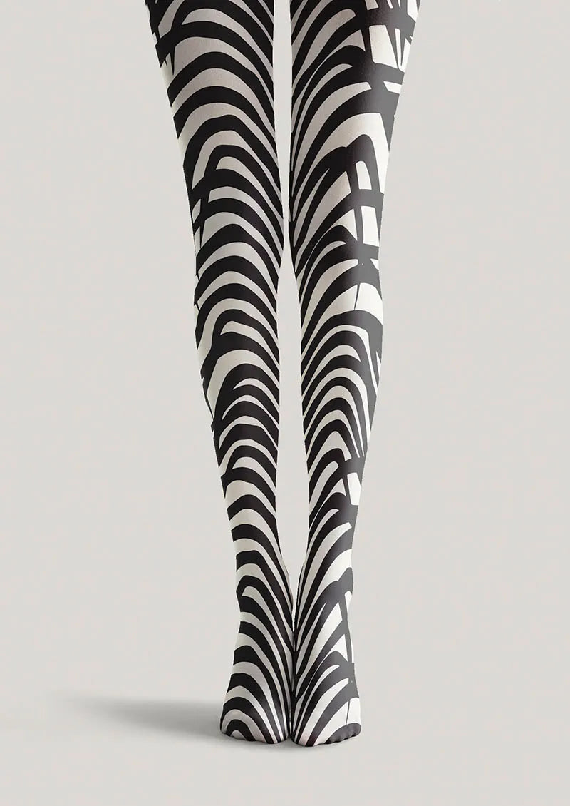 Viken Plan Floral pattern Feather Lines Tights Hosiery Pantyhose