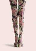 Viken Plan Floral pattern Botanical Tattoo Tights Hosiery Pantyhose