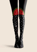 Viken Plan Fun Art Watermelon Slice Tights Hosiery Pantyhose