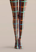 Viken Plan Rhythmic Grids Tights Hosiery Pantyhose