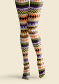 Viken Plan Folkloric Palette Tights Hosiery Pantyhose