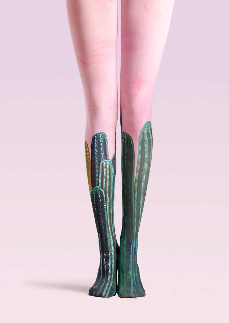 Viken Plan Forest art Print Personality Pantyhose/Tights [Cactus]