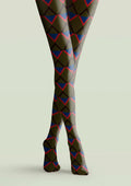 Viken Plan Inky Matrix Tights Hosiery Pantyhose