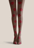 Viken Plan Valentine's Day Sweet Kiss Tights Hosiery Pantyhose