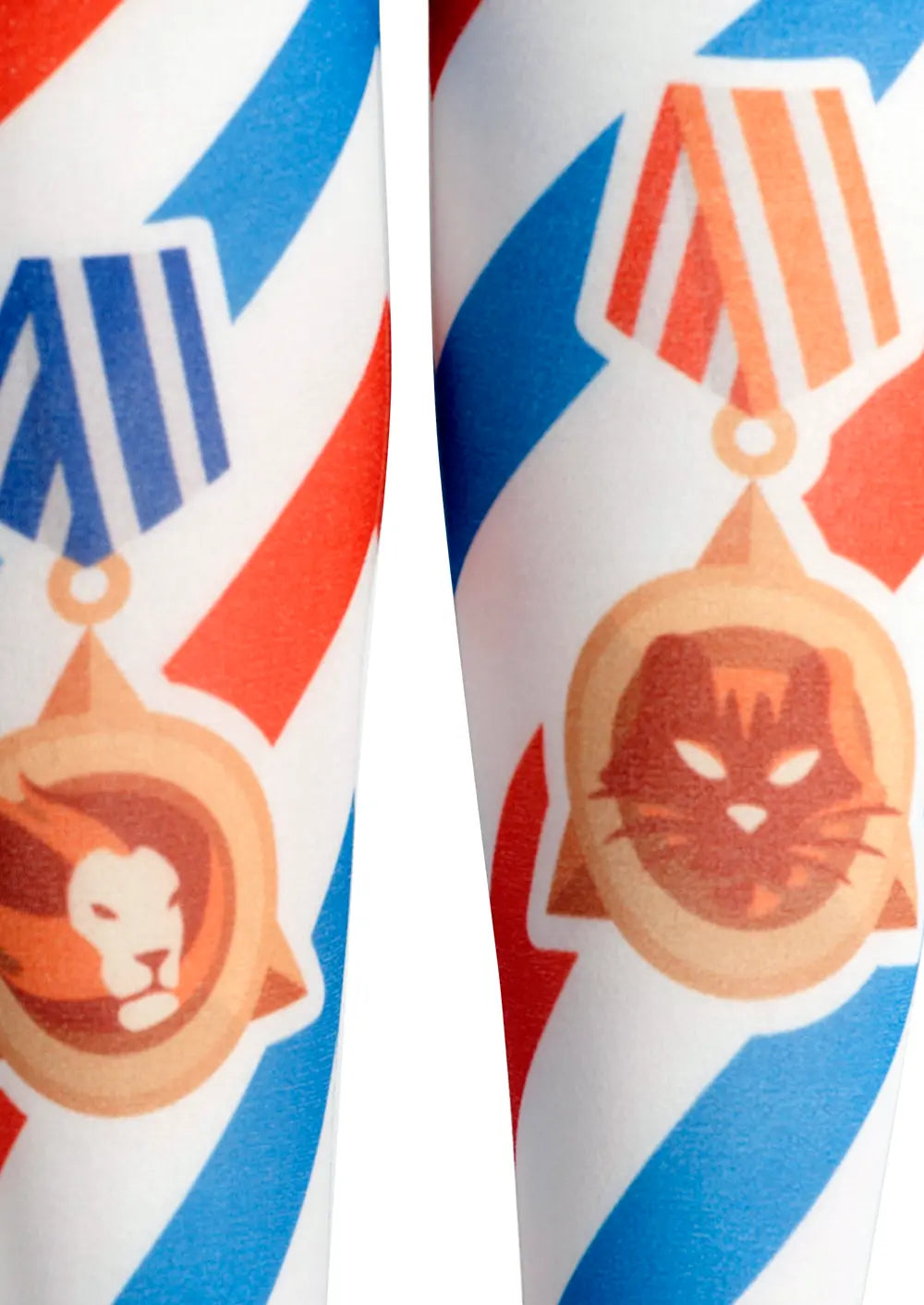 Viken Plan PopArt Print Tights Color Stripe Pantyhose/Tights [AnimalMedal]