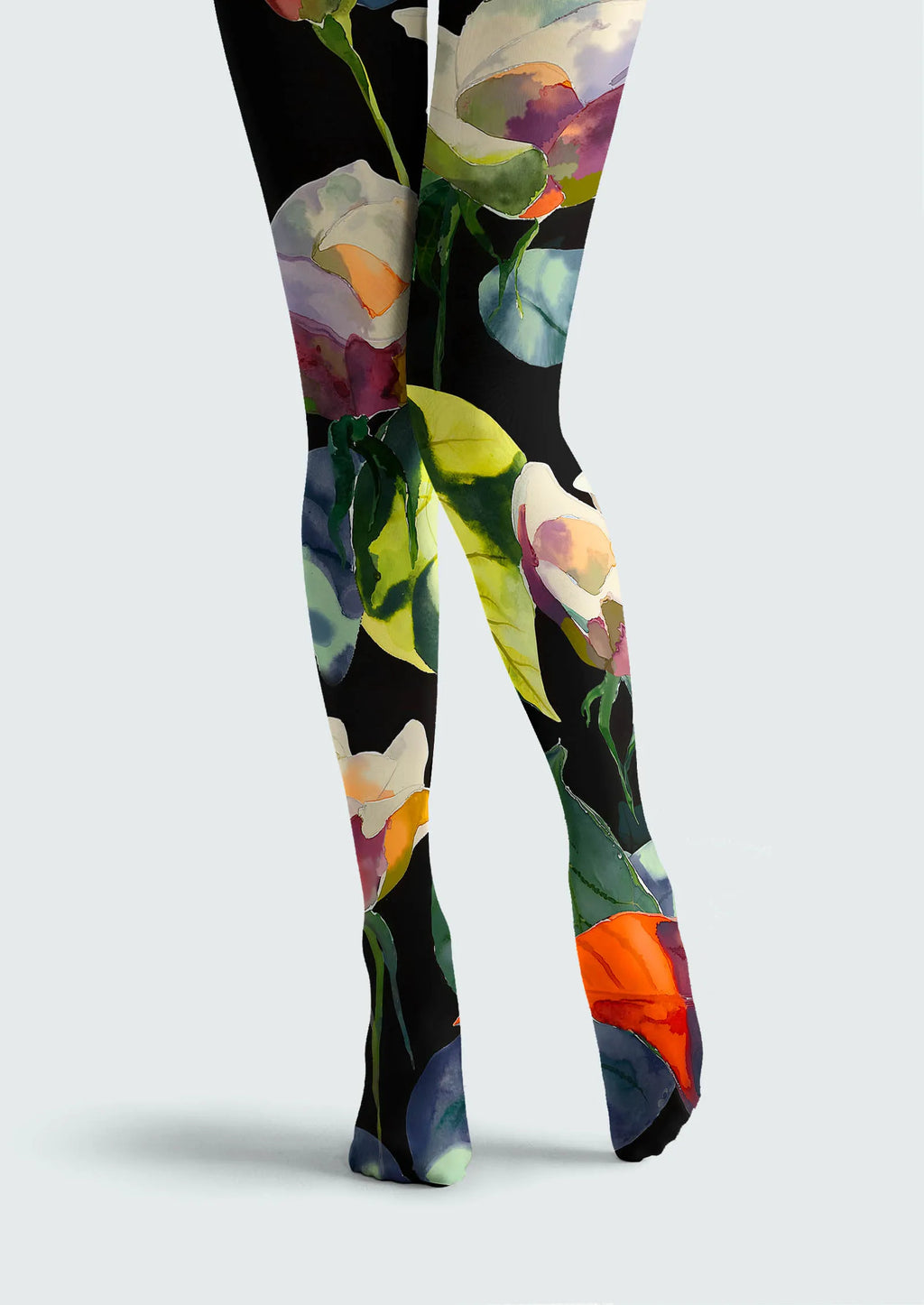 Viken Plan Fashion Printed Tights Personality Pantyhose/Tights [Ink Garden]