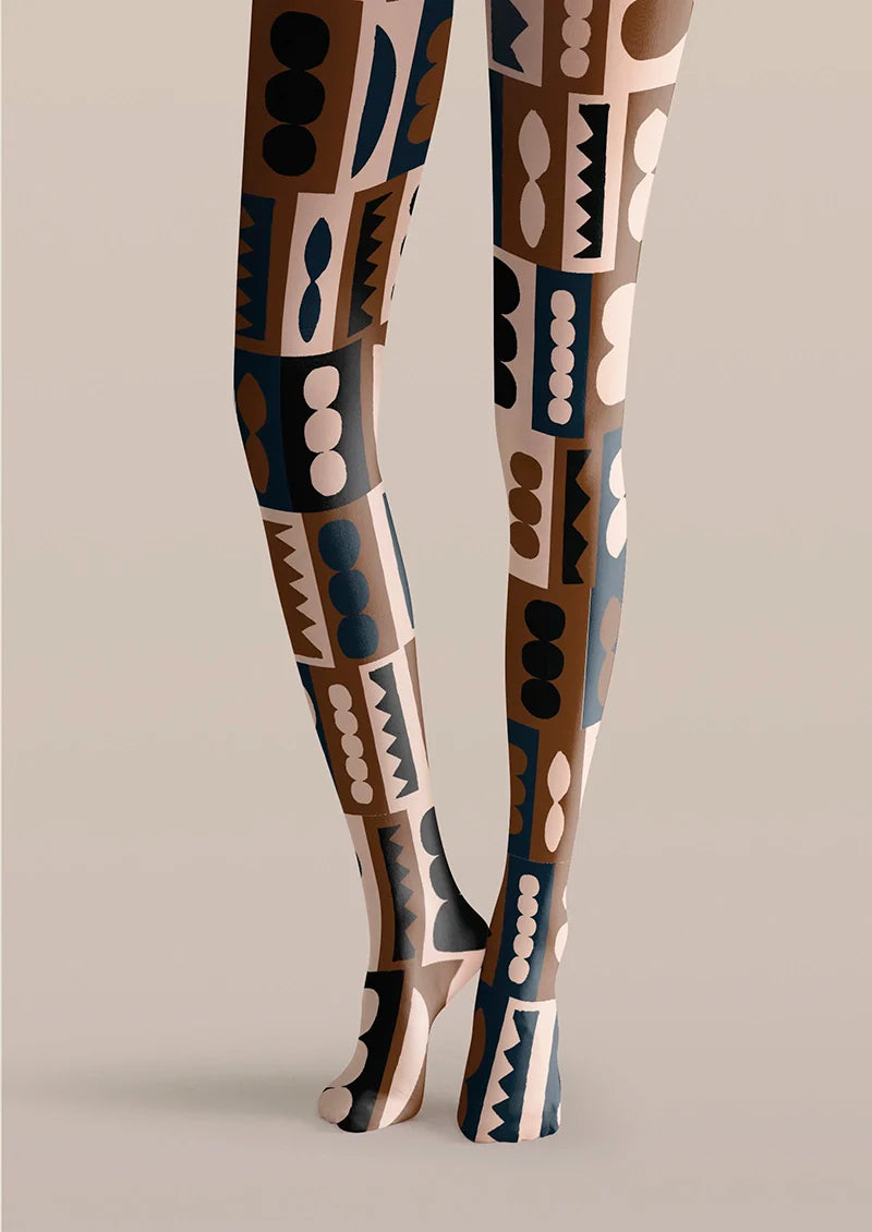 Viken Plan Hopi Pottery Mark Tights Hosiery Pantyhose