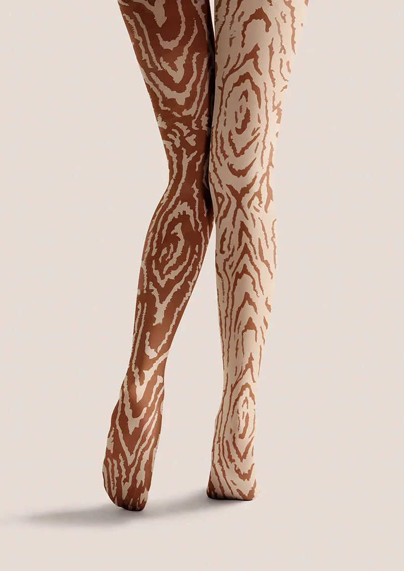 Viken Plan Snake Pattern Tights Hosiery Pantyhose