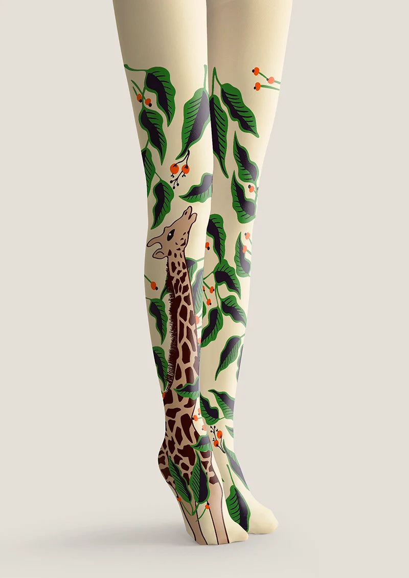 Viken Plan Giraffe Tights Hosiery Pantyhose