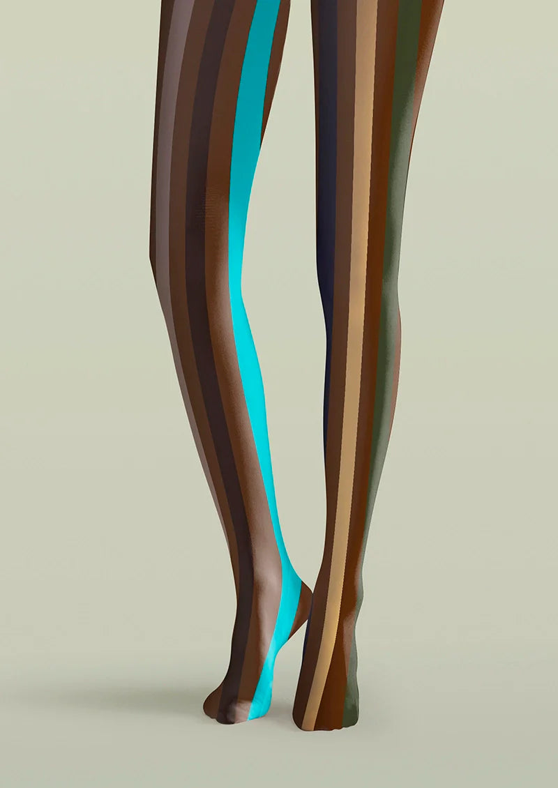 Viken Plan Dust Light Stripes Tights Hosiery Pantyhose