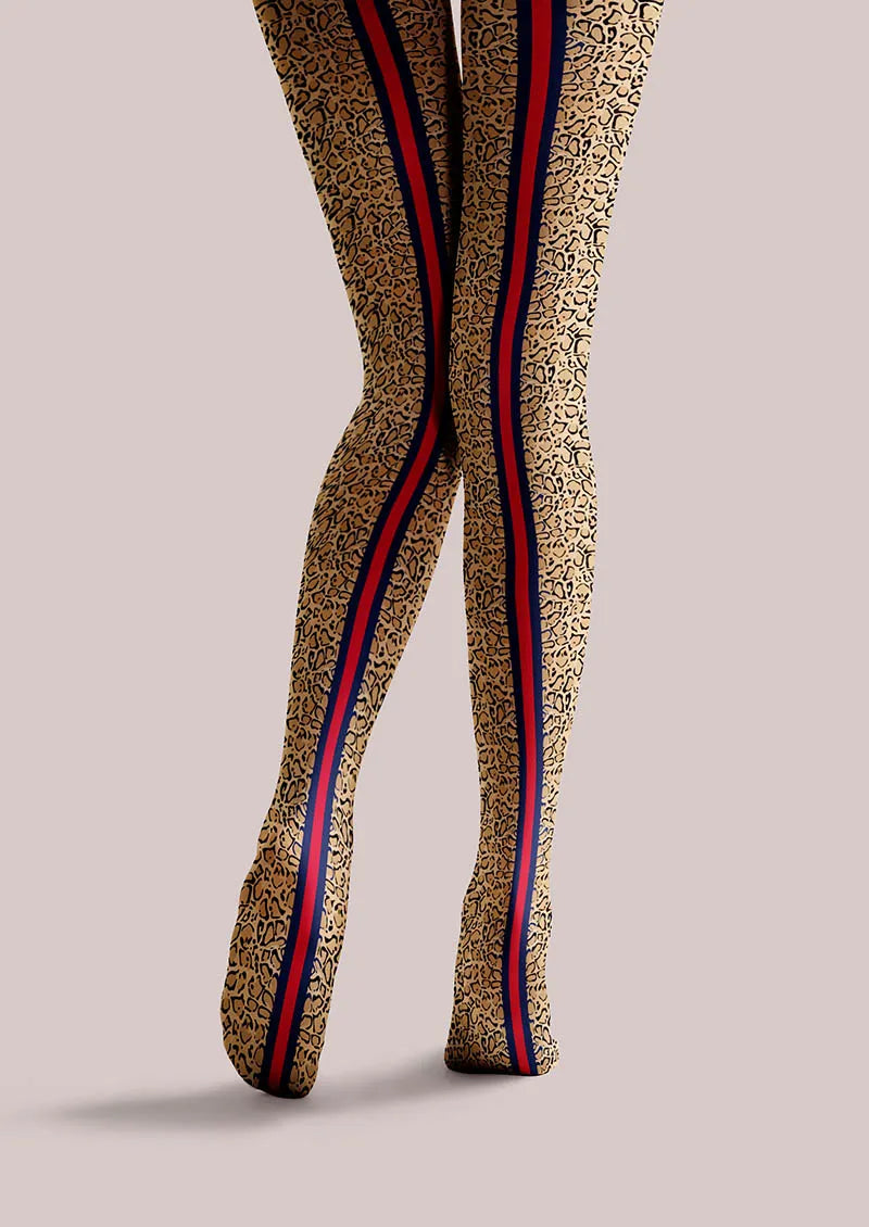 Viken Plan Rainbow Tiger Tights Hosiery Pantyhose