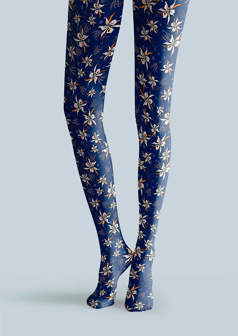 Viken Plan blue Bud Tights Hosiery Pantyhose