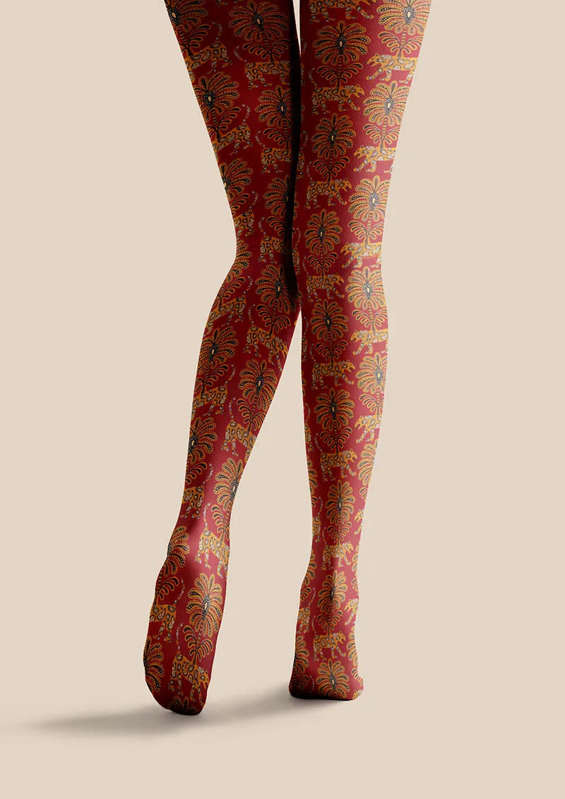 Viken Plan Baroque Gold Tights Hosiery Pantyhose