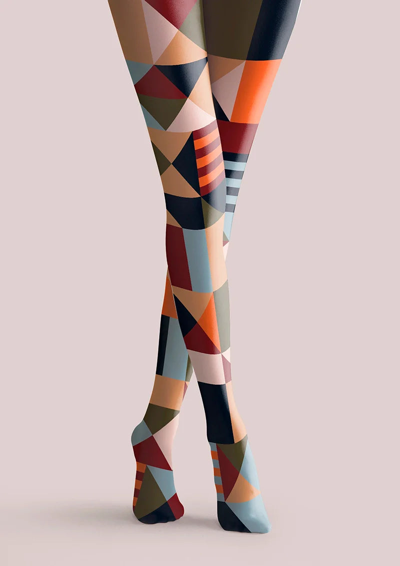 Viken Plan Gypsy Check Tights Hosiery Pantyhose