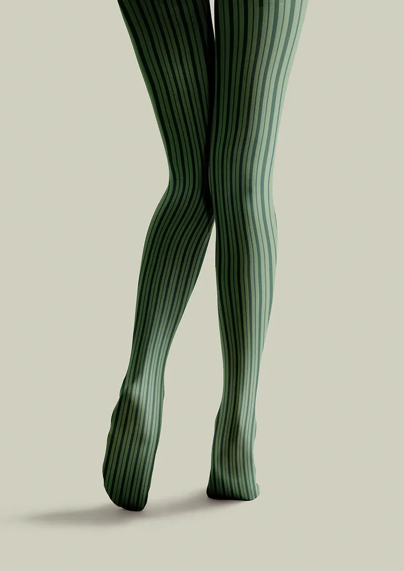 Viken Plan Geometric Art Forest Lines Tights Hosiery Pantyhose