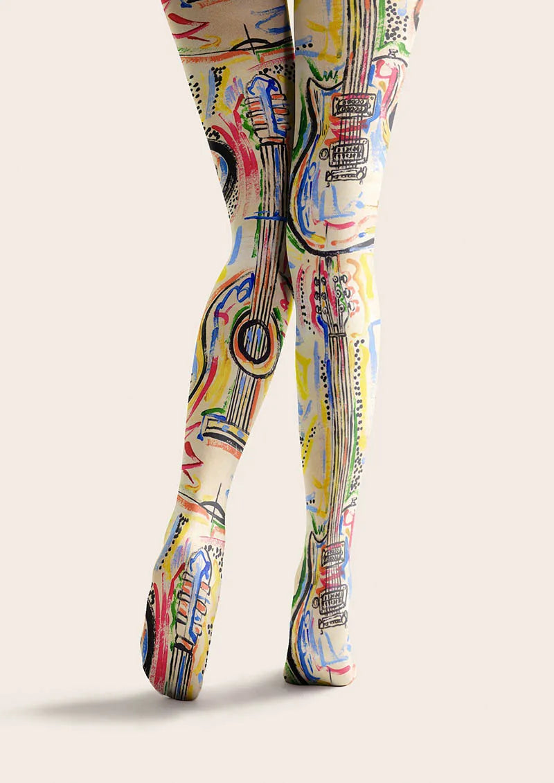 Viken Plan Musical elements Electro Circuit Tights Hosiery Pantyhose