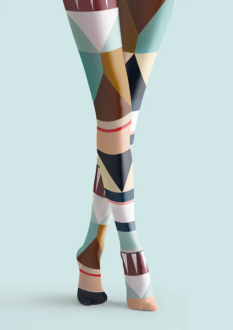 Viken Plan PopArt Print Boho Pantyhose/Tights [Edge Sequence]