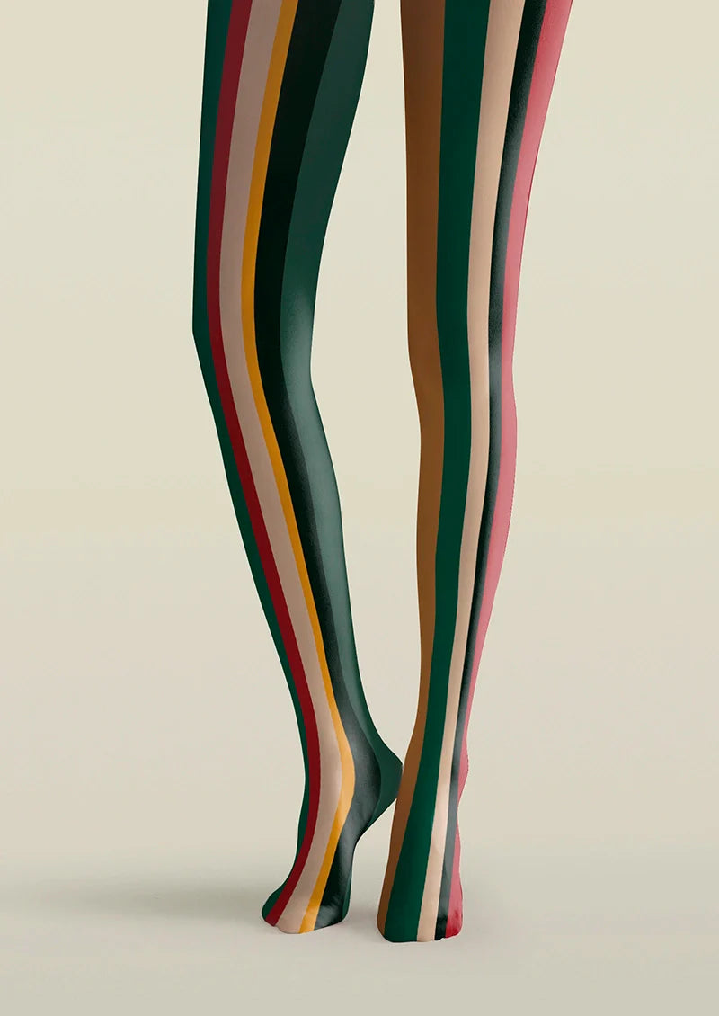 Viken Plan Christmas rhythm stripes Tights Hosiery Pantyhose