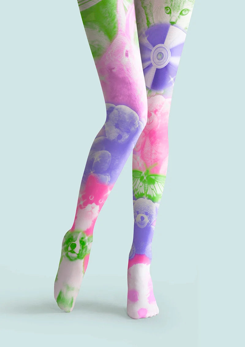 Viken Plan Y2K Totem Tights Hosiery Pantyhose