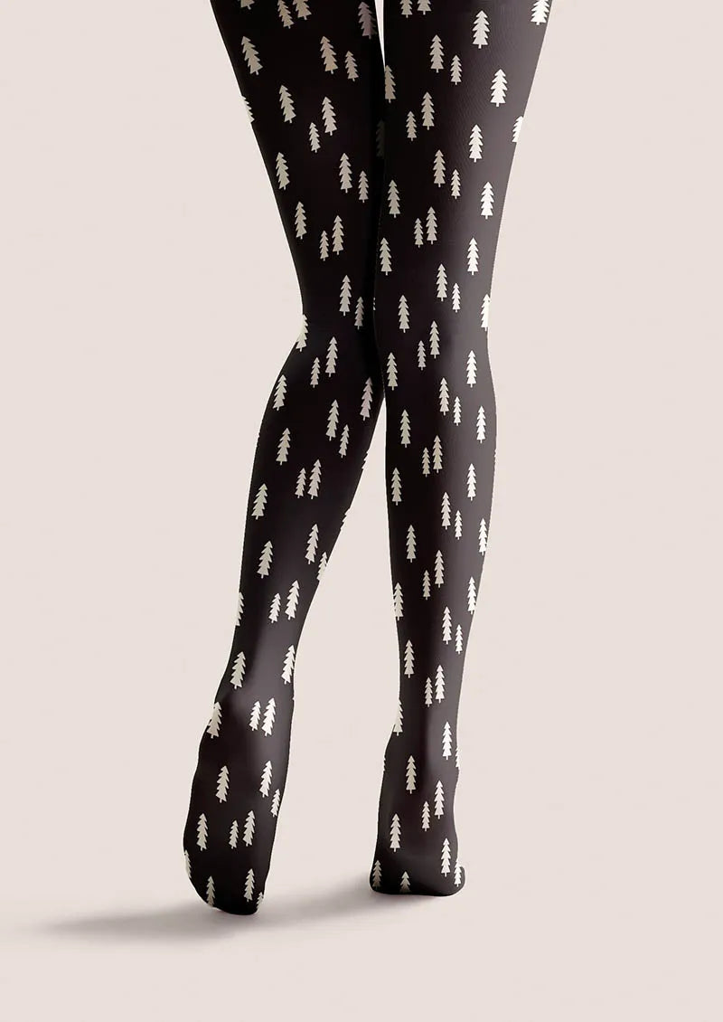 Viken Plan Christmas Fun Art Silent Noe Tights Hosiery Pantyhose