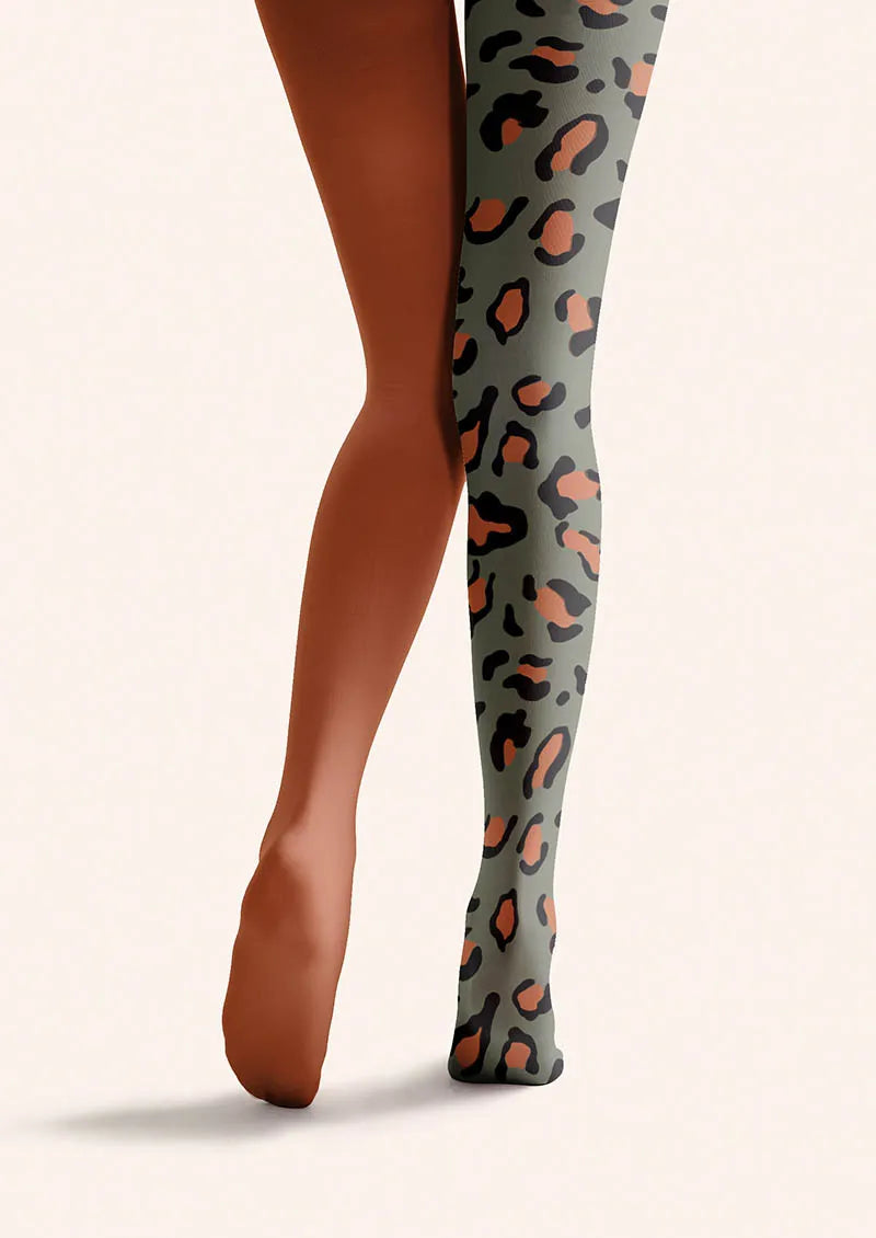 Viken Plan Leopard Tempo Tights Hosiery Pantyhose
