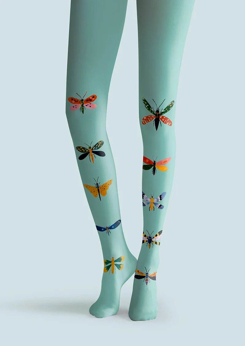 Viken Plan Dream Butterfly Return Tights Hosiery Pantyhose