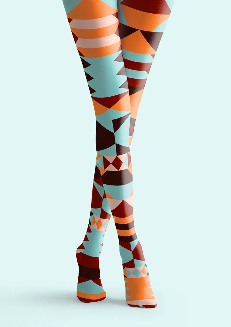 Viken Plan Layered Spectrum Construct Tights Hosiery Pantyhose