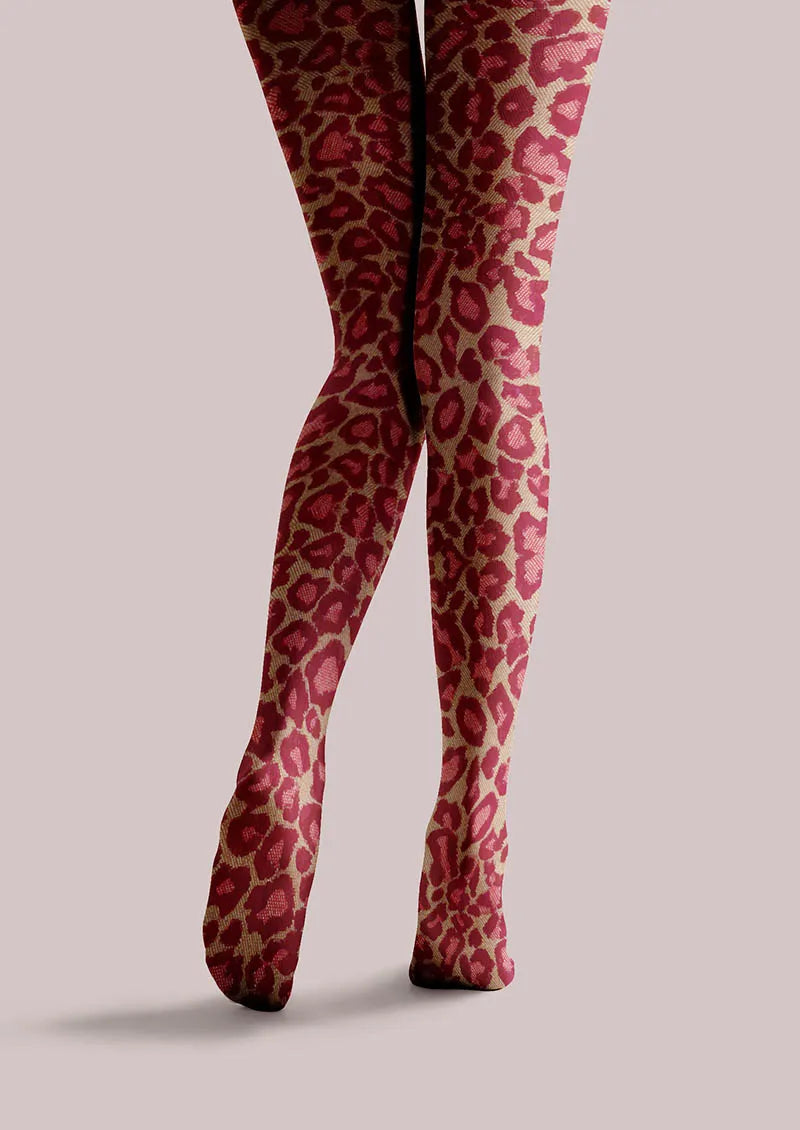 Viken Plan Scarlet Tiger Tights Hosiery Pantyhose