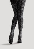 Viken Plan Floral pattern Line Echo Tights Hosiery Pantyhose