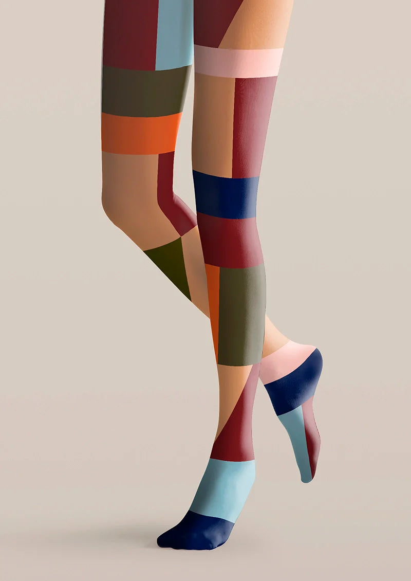 Viken Plan Chromatic Shadow Blocks Tights Hosiery Pantyhose