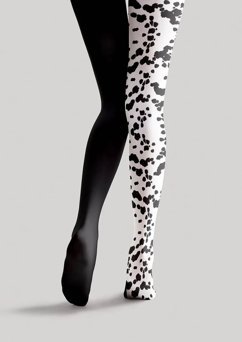 Viken Plan Geometric Art Ink Splash Tights Hosiery Pantyhose