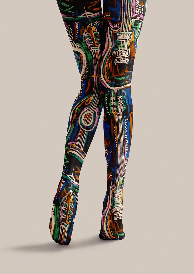 Viken Plan Musical elements Electro Circuit Tights Hosiery Pantyhose