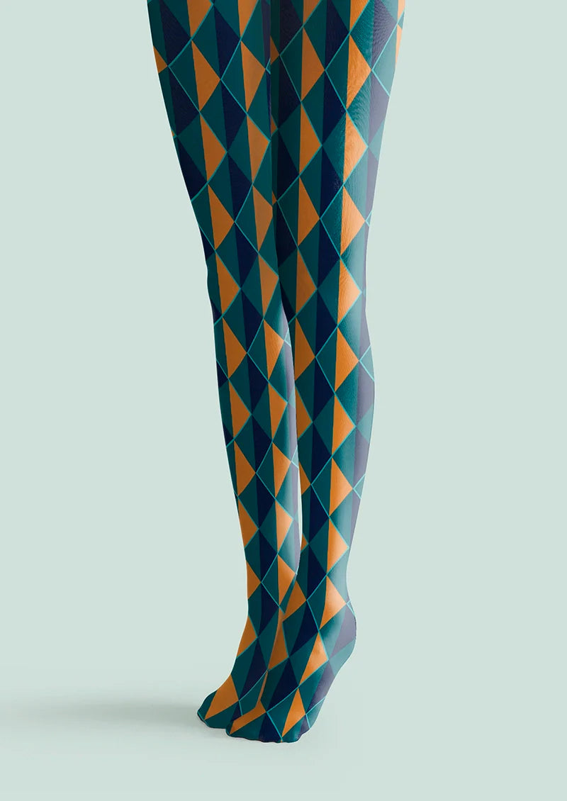 Viken Plan Infinite Rhombus Tights Hosiery Pantyhose