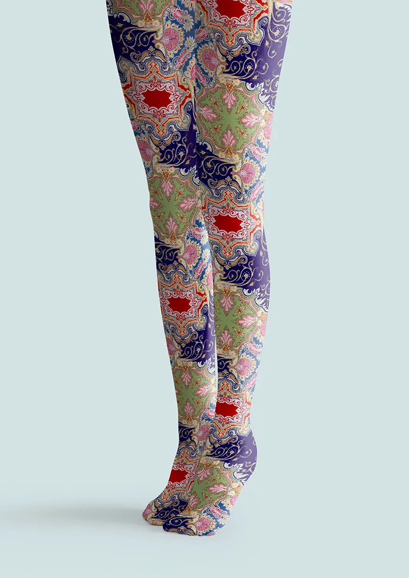 Viken Plan Painted Enamel Tights Hosiery Pantyhose