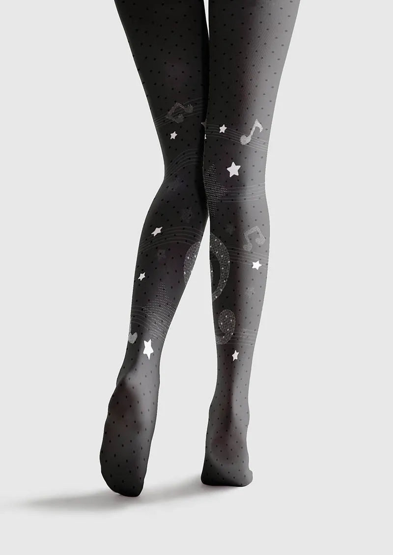 Viken Plan Musical elements Soundwave Split Tights Hosiery Pantyhose