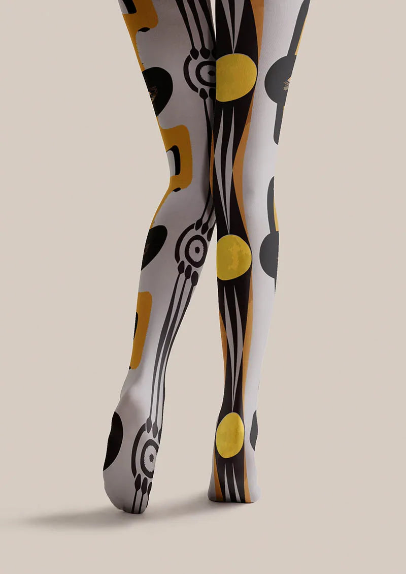 Viken Plan Musical elements Beat Dots Tights Hosiery Pantyhose