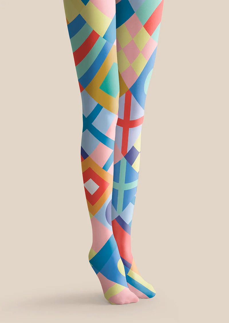 Viken Plan Color Structure Tights Hosiery Pantyhose