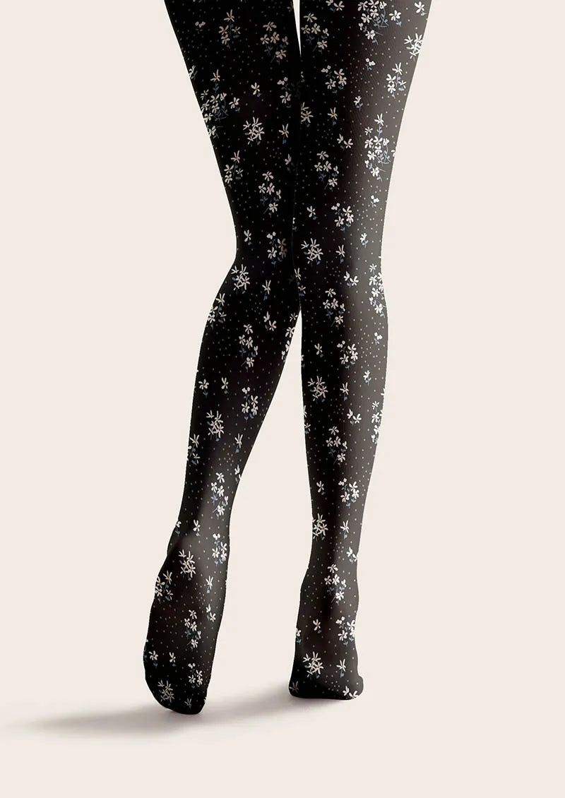 Viken Plan Dark Petals Tights Hosiery Pantyhose