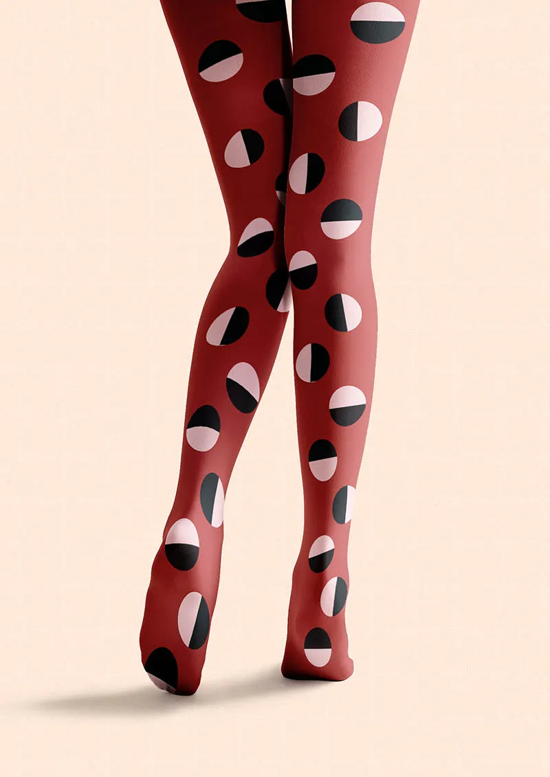 Viken Plan Rhythm Dots Tights Hosiery Pantyhose