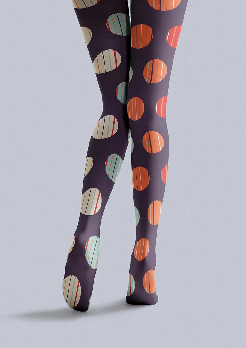 Viken Plan Rhythm Dots Tights Hosiery Pantyhose