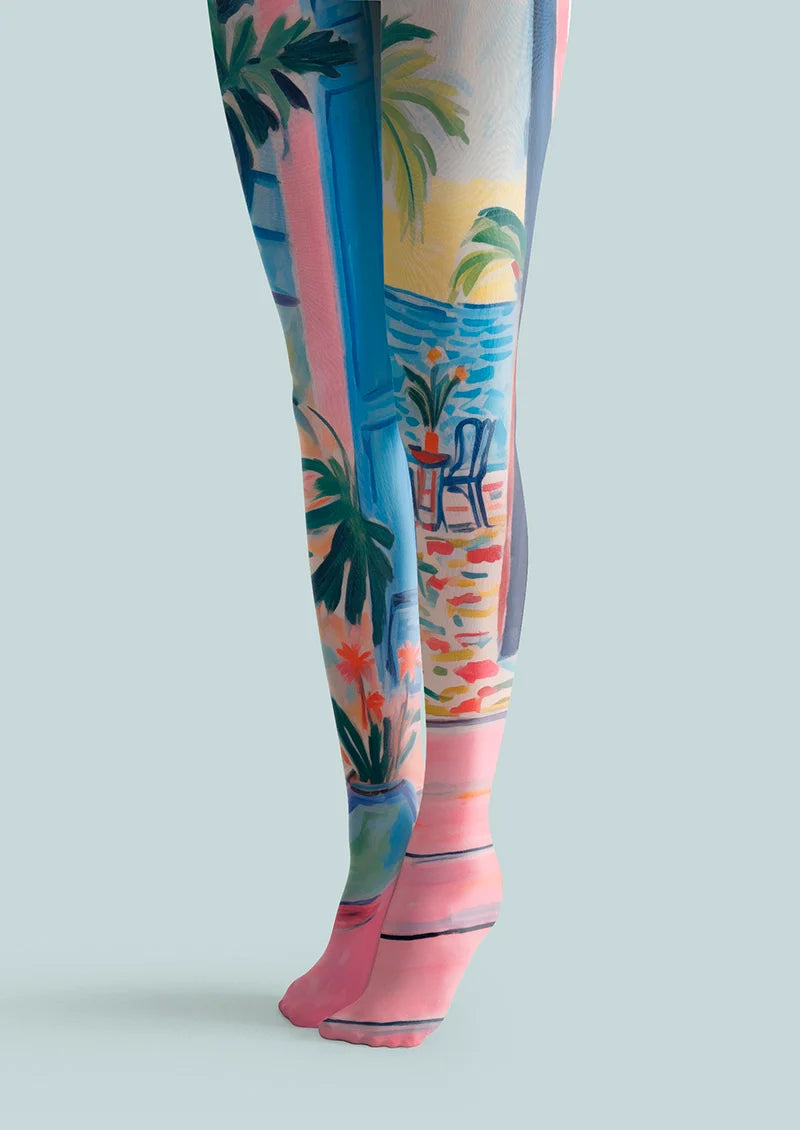 Viken Plan Beach Holiday Tights Hosiery Pantyhose