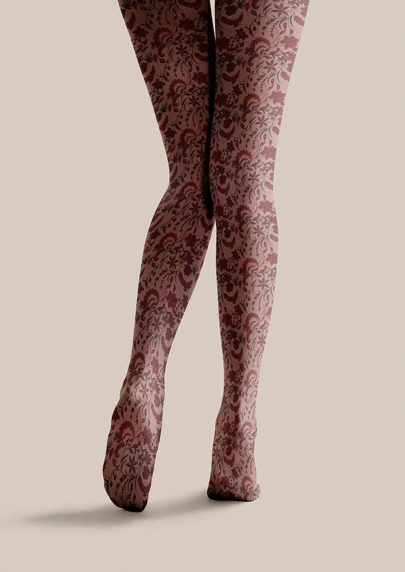 Viken Plan Floral pattern Vintage Petals Tights Hosiery Pantyhose